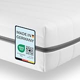 Sleepneo Matratze 90x190 - Höhe 15cm, Duo Härtegrad H2 H3 - Orthopädische 7-Zonen...