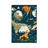 FSMFBGD Star Wars Filmposter, Rückkehr der Jedi, Leinwandposter, Schlafzimmer, Dekoration,...