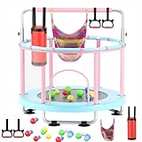 Dekorative Wohnaccessoires, Mini-Trampolin für Kinder – 55-Zoll-Trampolin für drinnen und...