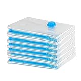 GQC Vakuumbeutel für Kleidung -Vakuum Beutel Aufbewahrungsbeutel (6er Set) S 60x40cm,Platzsparend...