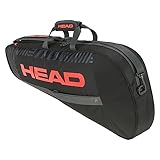 HEAD Base Racquet Bag Tennistasche, schwarz/orange, M