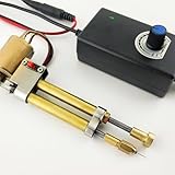 KHZKHC Elektrische Stickmaschine, Handstickmaschine, Geschwindigkeit Einstellbar, 1–4 Blatt Papier...