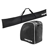 AspenSport Skitaschen Set Rucksack, schwarz, 43 x 27 x 5 cm, 50 Liter