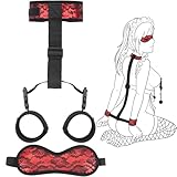 Origeros Sex Bondage BDSM Kit SM Sex Straps Set Einstellbar Halsband Handcuffs Blindfold Cosplay...