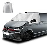 FormiPow Auto Frontscheiben Sonnenschutz, Externe Thermo Scheibenabdeckung für VW T6 Transporter...