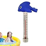 Schwimmbadthermometer | Kabelloses Poolthermometer - Pool-Temp-Schwimmer mit Schnur, bruchsicheres...