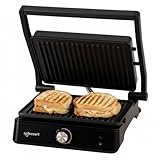 Safecourt Kitchen Kontaktgrill kompakt CG200 - Tosti Gerät - Grillgerät - Herausnehmbare Platten...