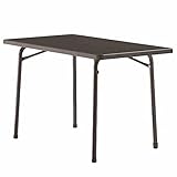 Sieger 220/G Garten-Klapptisch mit mecalit-Pro-Platte 115 x 70 cm, Stahlrohrgestell eisengrau,...