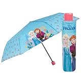 PERLETTI Regenschirm Taschenschirm die Eiskönigin II Kleine Mädchen - Disney Frozen 2 Kinderschirm...