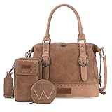 Wrangler Arzttaschen-Set für Damen, Top-Griff, Umhängetasche mit Handy-Handtaschen und...