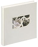 walther design Fotoalbum weiss 28 x 30,5 cm Einband aus Leinen mit Cover-Ausstanzung, Hochzeitsalbum...