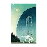 JZSDGB Leinwand Bilder Jugendstil, „Gemälde 01“ von Kay Nielsen, Berühmte Kunstdrucke auf...