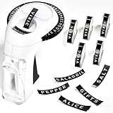 Vixic Prägegerät 3D, Beschriftungsgerät Retro, Etikettiergerät mit 5 Rollen Prägegerät...