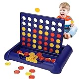CHXAOM Vier Gewinnt 4 Gewinnt Klassisches Strategiespiel mit ABS-Material Familienspieleabend,...