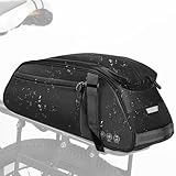 toptrek Gepäckträgertasche 8L Volumen, Fahrradtaschen für Gepäckträger mit Regenschutz, 3-In-1...
