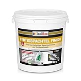 Isolbau Fertigspachtel Finish 25 kg, Glättspachtel Fugenspachtel, Gebrauchsfertige Polymer-Gips...