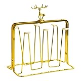 Rinteea Tassen-Abtropfgestell, Flaschen-Abtropfgestell, 6 Tassen, Glasflaschen-Organizer mit...