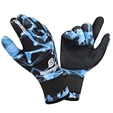 Summshall Neoprenhandschuhe 3mm Neopren Handschuhe für Damen Herren Thermisch Anti-Rutsch...
