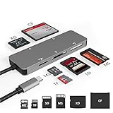 Card Reader USB C, USB C SD Kartenleser, Typ C 5Gps Micro SD Adapter Kartenleser-TF (Micro...