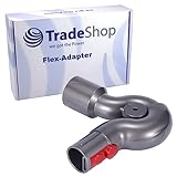 Trade-Shop Flex-Adapter/Gelenk-Aufsatz kompatibel mit Dyson V7 V8 V10 V11 V12 V15 ersetzt 967752-01...