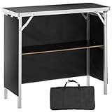 VEVOR Tragbare Messetheke Messetresen, 975 x 385 x 870 mm Messestand Ausstellungs-Thekenständer,...