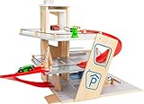 small foot Parkhaus Premium, über 3 Ebenen mit Rampe, Parkhaus für Kinder aus Holz,...