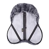 Merauno® Lammwolle Sattelsitzbezug, aus Merino Lammwolle für optimalen Sitzkomfort, mit Einer...