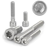 5 Stück Zylinderschrauben mit Innensechsrund M5x20 Edelstahl A2 TORX (TX) Zylinderkopfschrauben ISO...