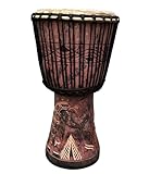 50cm Profi Djembe Afrika Trommel Ghana Tweneboah Holz + Ziegenfell Bongo afrikanische Drum...