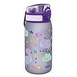 ion8 Auslaufsichere Kinder Trinkflasche, BPA-frei, Einhörner, 350ml