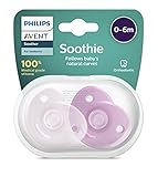 Philips Avent Soothie – BPA-freier Schnuller für Babys von 0 bis 6 Monaten, rosa/hellrosa (Modell...