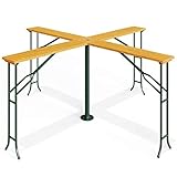 Deuba® Stehtisch Quattro XXL Hoch Klappbar Bierzeltgarnitur Outdoor Indoor Hochtisch Klapptisch...