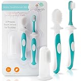 Cherish Baby Care Baby-Zahnbürsten-Set (3-24 Monate) - Sicherheitsgeprüfte & BPA-freie...