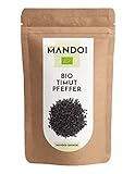 Mandoi Bio Timut Pfeffer ganz, 50g, ökologisch angebaut in Nepal, fruchtige Szechuan-Pfeffer...
