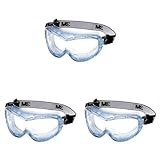 3M Fahrenheit Schutzbrille 71360-00012, Vollsichtbrille, Kratzfest, Staubdicht, bequeme Passform,...