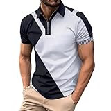 Hehiy Herren große Größen Übergrößen Menswear L-8XL Poloshirt, Basic, Poloshirt Herren Kurzarm...