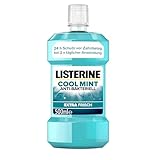 LISTERINE Cool Mint (500 ml), antibakterielle Mundspülung mit ätherischen Ölen & Minzgeschmack,...