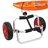 Generico Kajak Trolley – Hand-Trailer, klappbar, fester Rahmen, aufblasbare Räder, hilft dem Boot...
