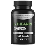 EXVital® L-Theanin, 180 vegane Kapseln, 400 mg L-Theanin pro Kapsel, aus Grüntee Blattextrakt,...