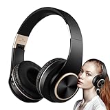 Qukoielly Kabelloses Headset mit Geräuschunterdrückung, Stereo-Headset mit...