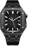 NIBYQ Luxuriöses Edelstahl-Uhrengehäuse und Band-Mod-Kit, für Apple Watch Series 8, 7, 6, SE 5,...