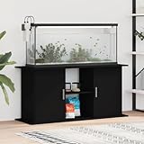 CIADAZ Aquariumständer Schwarz 121x41x58 cm Holzwerkstoff, Aquarium Unterschrank, Aquarium Schrank,...