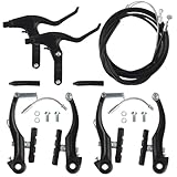 XIAQICA Fahrrad Bremsen V Brake Set Aluminium Fahrradbremsen Universal Fahrrad Bremse Set Bremsseile...