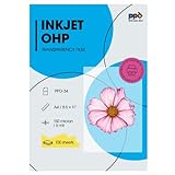 PPD 100xA4 Inkjet Premium Overheadfolie für vollfarbige Ausdrucke in höchster Qualität PPD-34-100