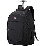 OIWAS Reisetasche mit Rollen, 15,6 Zoll Laptop Tasche Handgepäck Rucksack Backpack Trolley...