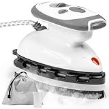 Duronic SI2 WE Mini Reisebügeleisen, 375W Mini Bügeleisen, Dampfbügeleisen 50ml Wassertank,...