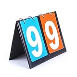 Helweet Sportanzeigetafel, Anzeigetafel, Tragbare Anzeigetafel, Digit Flip Sport Anzeigetafel,...