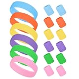 Partideal 18 Stück 80er Neon Schweissband Set,6 Farben Stirnband mit 12 Stück Handgelenk...