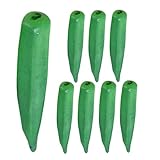 Ipetboom 10 Stück Teiliges Künstliches Gemüse Realistische Okra Simulation aus Langlebigem...