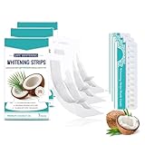 7 Stück Zahnaufhellungs Streifen, Coconut Teeth Whitening Strips, Sanfte Aufhellung, Frischen Sie...